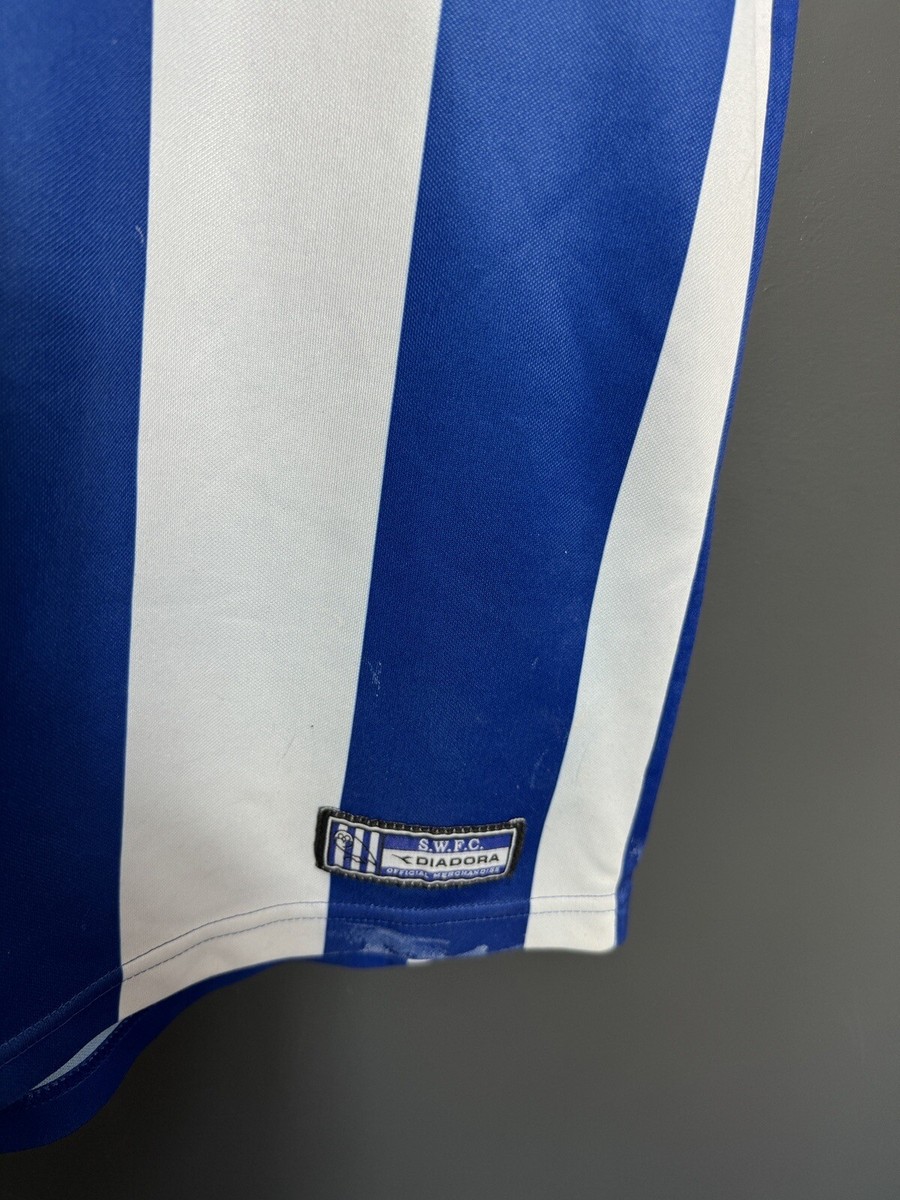 Maillot Vintage Sheffield Wednesday 2003/2005 Domicile - Diadora, Taille M, Bleu