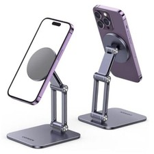 Magnetic Phone Stand Compatible with MagSafe iPhone Stand for Desk Grey