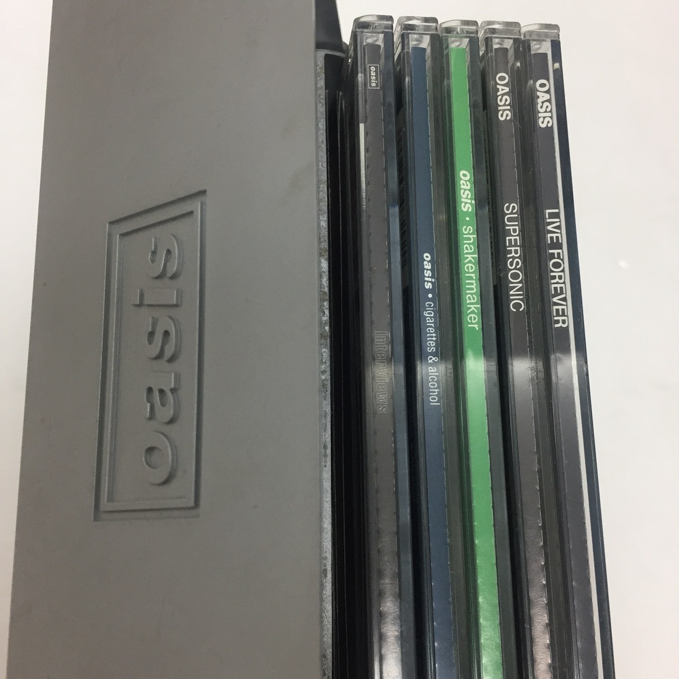 Oasis Singles Definitely Maybe Deluxe Edition 5 CDs Cigarette Box Set