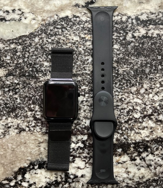 apple watch series 3 stainless steel black