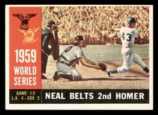 1960 Topps Baseball #386 World Series Game #2 (Neal Belts 2nd Homer) EX/MT