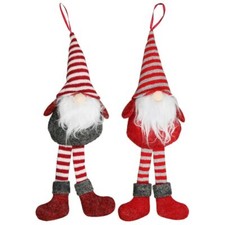 Gnomes Christmas Tree Ornaments With Legs Plush - You Choose Style NEW  