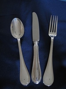 Set 3 Posate Bimbo Coltello Forchetta Cucchiaio Inglese Silver Olri Greggio Ebay