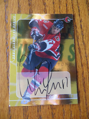 2000-01 ITG BAP Signature Series #121 Colin Forbes Gold Autograph Senators RC