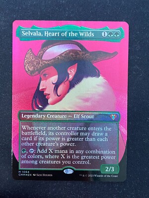 Selvala, Herz der Wildnis TEXTURFOLIE - Commander Masters MTG