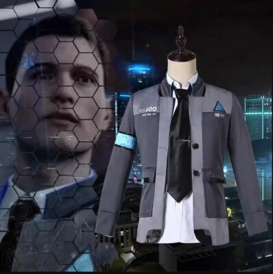 Detroit: Become Human RK800 Connor Outfit Cosplay Jacket Coat Shirt Costume Suit - Image 1 of 4
