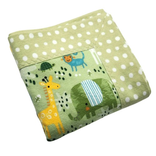 Handmade Flannel Baby Boy Blankets, Baby Shower Present, Animals/ Trains/Trucks - Picture 14 of 64