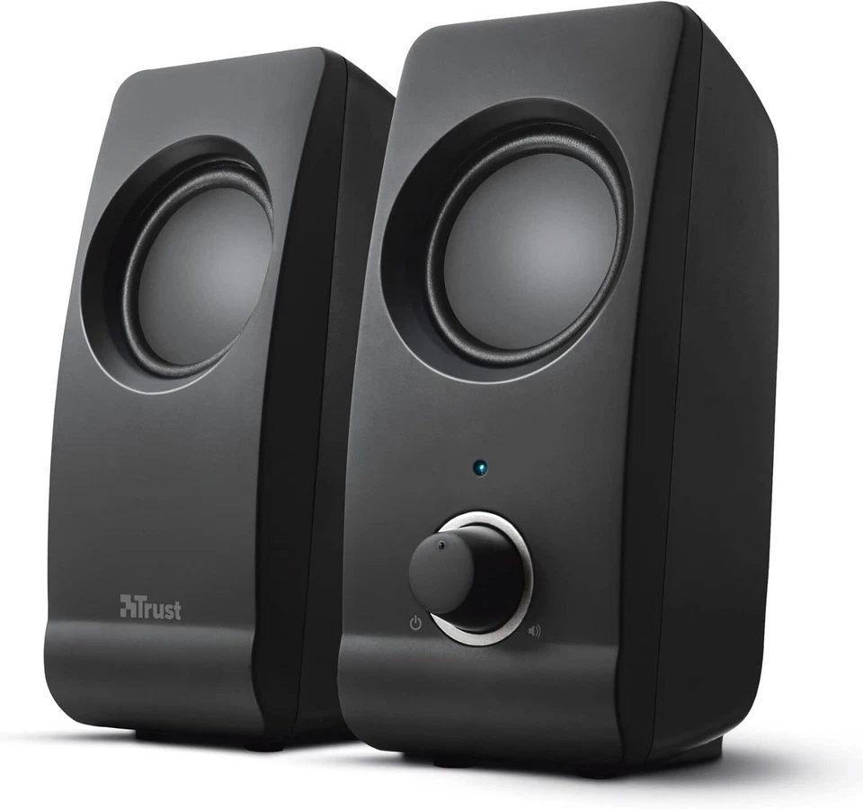 Trust Remo Casse Pc 2.0, 16 W, 8 W Rms, Alimentazione Usb, Jack Aux 3.5 Mm, Alto - Immagine 2 di 4