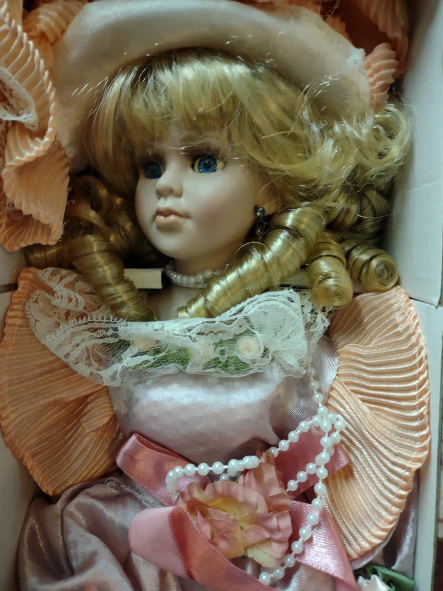 The Crimson Collection Porcelain Doll. 8077 J. A. Designs