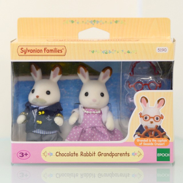 sylvanian families chocolate rabbit grandparents