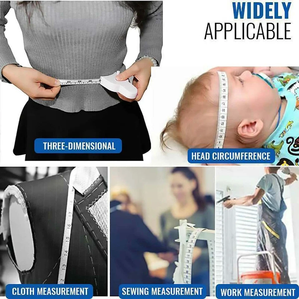 150CM Automatic Telescopic Tape Measure Body Waist Chest Arms Legs Measure Tape - Image 4 of 4