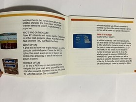 Hoops NES Original Nintendo MANUAL ONLY