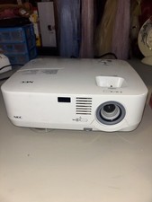 NEC NP410 White Desktop Projector VGA DVI S-Video LAN Audio In 2010