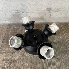 Harbor Breeze Coachman 52-in Matte Black Replacement Lighting Assembly