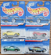 Hot Wheels 1995 Speed Blaster, 98 Cat-A-Pult, Mercedes SLK, AT-A-Tude (Lot of 4)