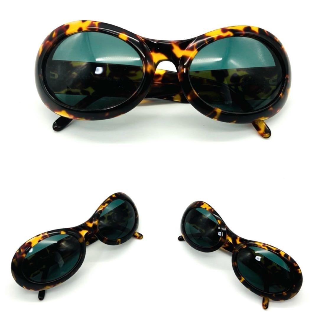 Gucci Tortoiseshell Interlocking GG Logo Oval Sun… - image 10