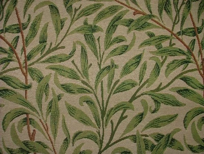 Tela De Tapiz De William Morris Ramas De Sauce Verde Cortina Tapicería 15 Metros - Imagen 1 de 4
