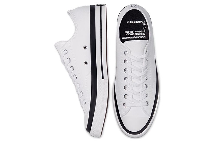 Size 5 - Fragment Design x Moncler x Converse Chuck 70 Low White