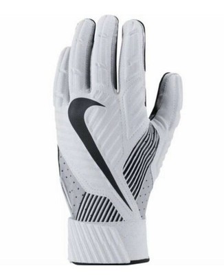 NIKE D Tack 5 White Black Grey Padded Lineman Football Gloves NEW Mens 4XL