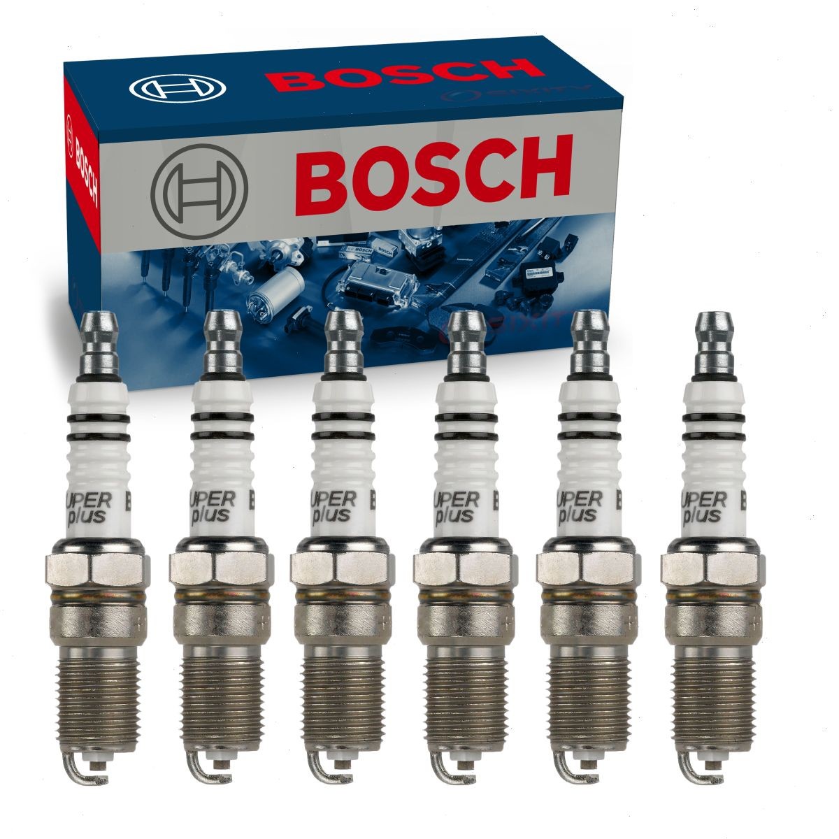 6 pc Bosch Nickel Copper Spark Plugs for 1985-1990 Ford Bronco II 2.8L 2.9L he