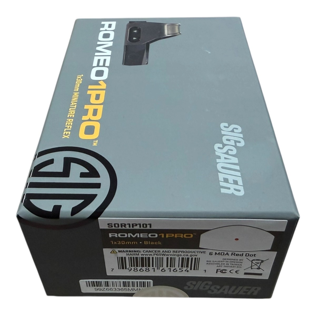 A-3 SIG SAUER Romeo1 Pro Red Dot Sight 1x30mm 6 MOA Black | eBay