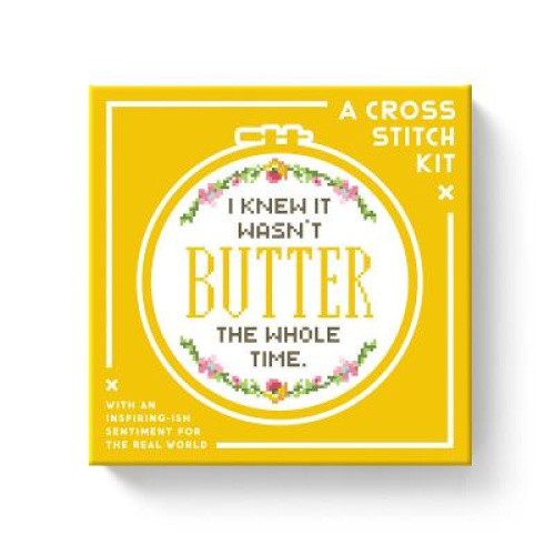 I Knew It Wasn't Butter Cross Stitch Kit by Brass Monkey [Kit]