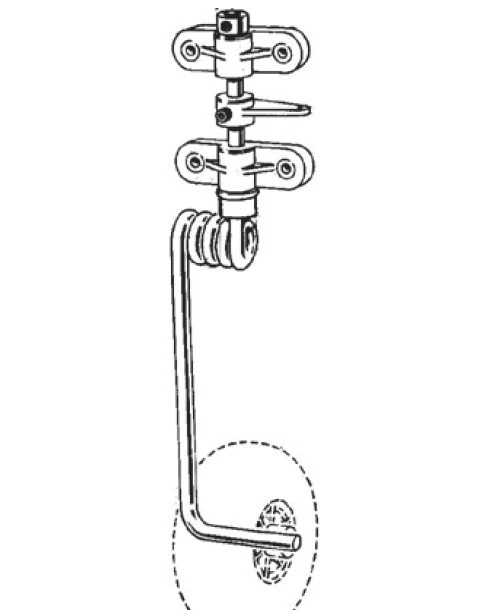 Bugfahrwerk lenkbar - unten gerade - 1-strebig Bug Fahrwerk - Bild 2 von 2