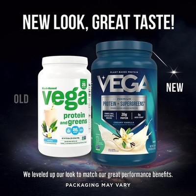 Vega Protein + Supergreens - 20g Plant-Based 1.66 Pound (Pack of 1