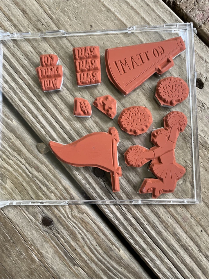 Go Team / Cheerleading Set of 9 * Retired Stampin' Up - Image 2 of 2