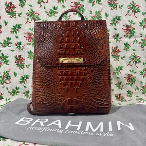 Brahmin Sadie Backpack Sand Dune Melbourne Top Handle Leather Shoulder Bag NWT! Brahmin Sadie Backpack | eBay main image 4