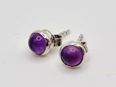 Links of London AMETHYST Ohrstecker Sterling Silber Neu Sweetie Edelsteine