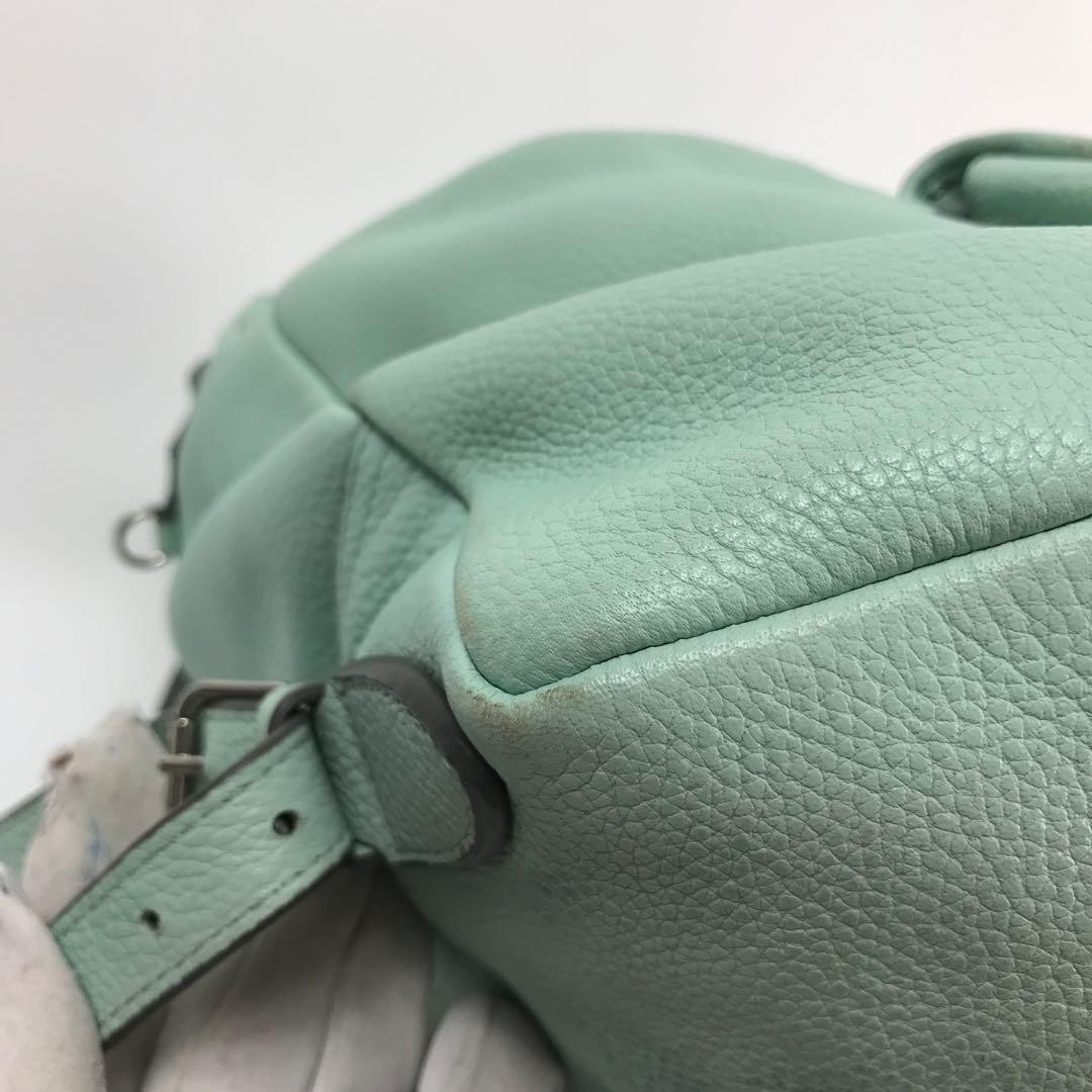 COACH Backpack Mint Green Leather 37582 Japan A-251215-14 thumbnail 10