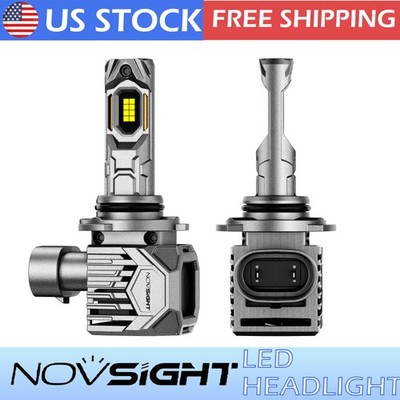 NOVSIGHT 9006 LED Headlight Bulbs Lamp 6500k White 300% Bright 130W 30000LM  2pc