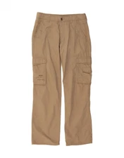 ESPRIT Mens Straight Cargo Trousers W32 L34 Beige Cotton DC09
