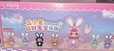 Samuel Lucky Rabbit Park Plush Pendant Blind Box Sealed Case