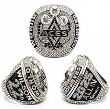 LAS VEGAS ACES 2025 COLLECTORS SOUVENIR WOMENS BASKETBALL🏀SIZE 10.5 FAN RING!