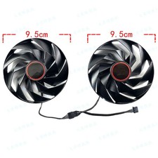 2 fan/Set For SAPPHIRE RX7600XT 7700XT 7800XT PULSE Graphics Card Cooling Fan