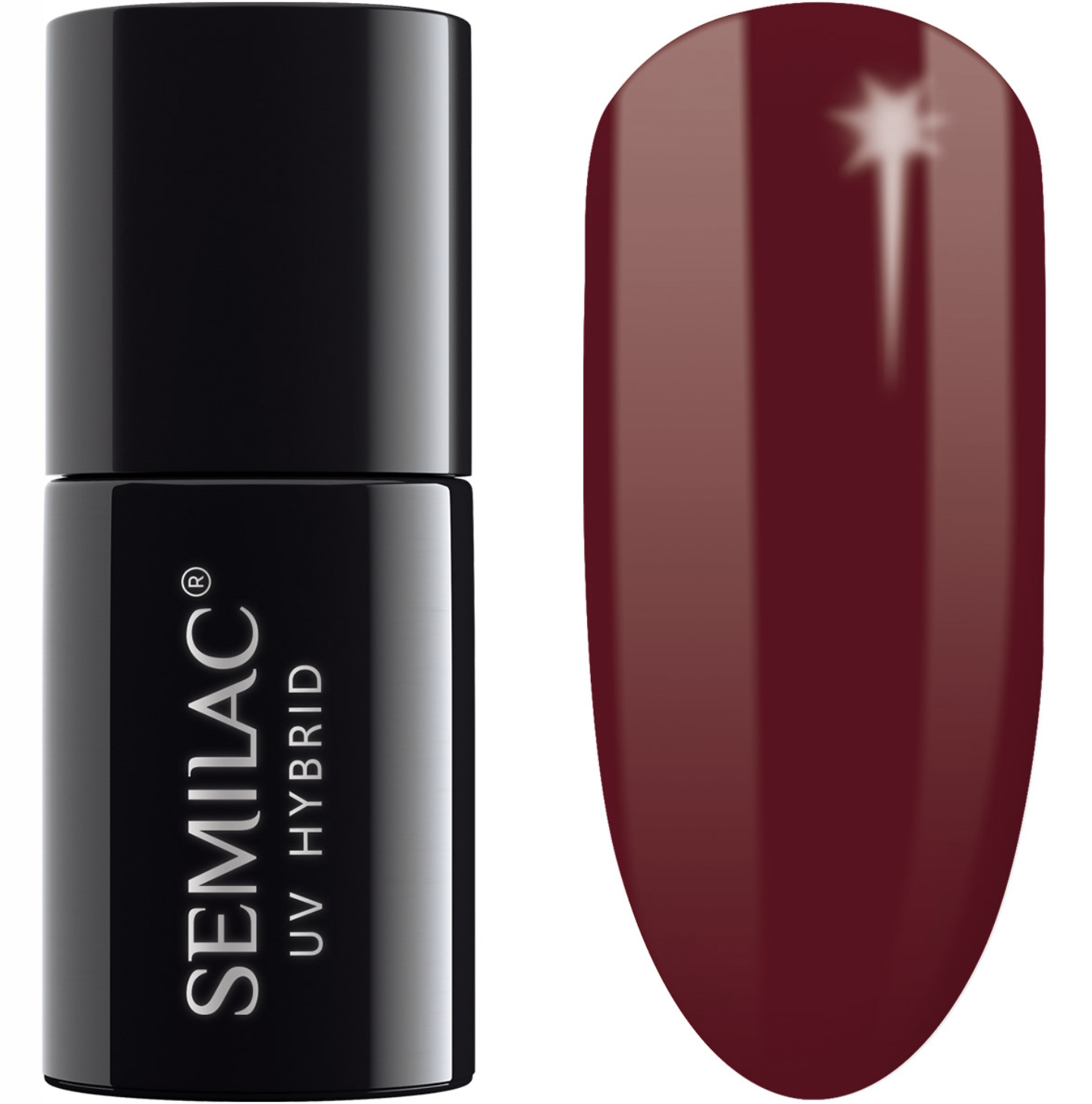 Semilac Hybrid-Nagellack, Tiefrot #071, 7ml, Langanhaltende Maniküre