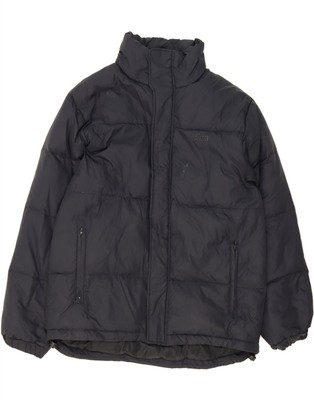 Asics Herren Wattierte Jacke UK 38 Medium Schwarz Nylon DE90
