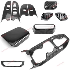 11PCS Carbon Fiber ABS Interior Decoration Cover Trim Kit For Kia K4 2025 2026