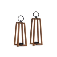 2024 Terra Firma 18.75" Candle Holder Lantern, Set of 2