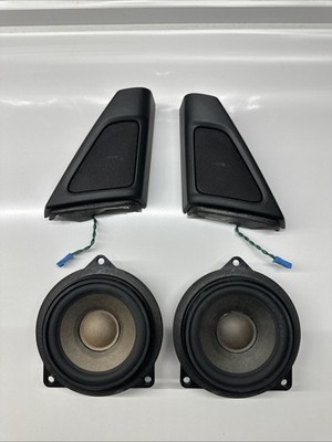 BMW F10 F11 HIFI HARMAN BECKER FRONT DOOR SPEAKERS TWEETERS COVERS