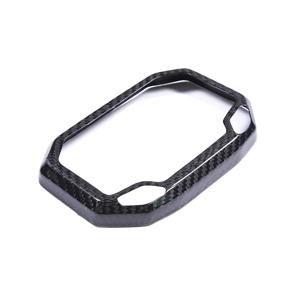 Look racing sur piste avec le cache compteur carbone pour Kawasaki ZX6R 2024