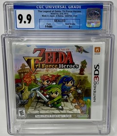 CGC Graded The Legend of Zelda: Tri Force Heroes NEW 3DS (1018388008, 9.9 A++)