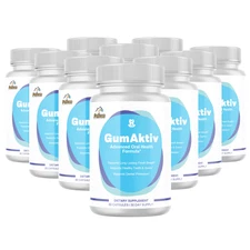 GumAktiv- Gum & Tooth Support- 10 Bottles- 600 Capsules
