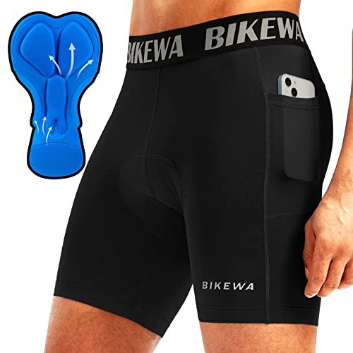Herren 4D Gepolsterte Fahrradshorts Radunterwäsche Radfahren Fahrrad Polstershorts - Bild 5 von 8