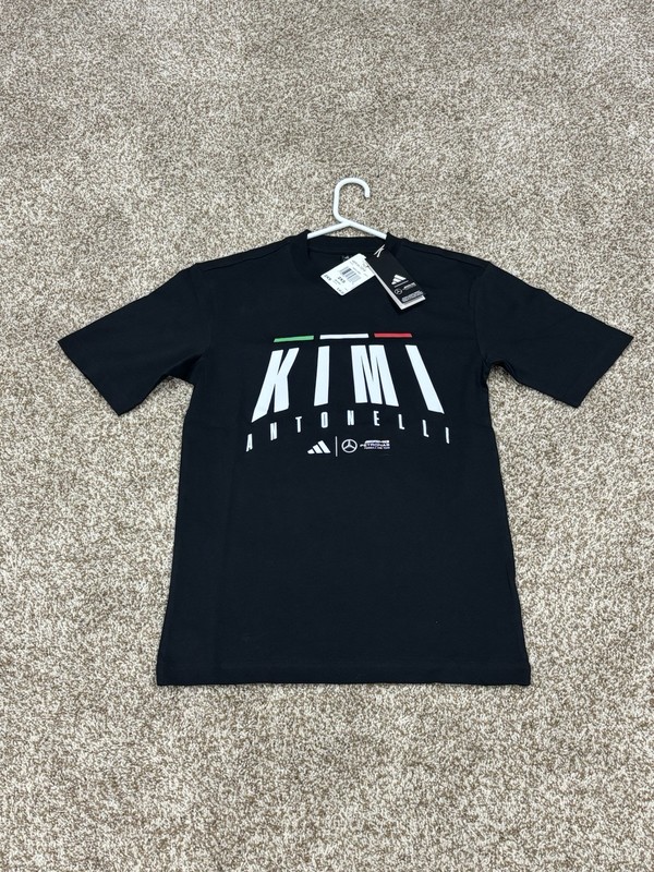 MENS 2XS KIMI ANTONELLI Mercedes AMG PETRONAS F1 adidas Short Sleeve Tee NWT