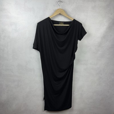 viviennewestwood anglomania ヴィヴィアン　ワンピース Vivienne Westwood Anglomania Asymmetrical Sleeves Draped Viscose