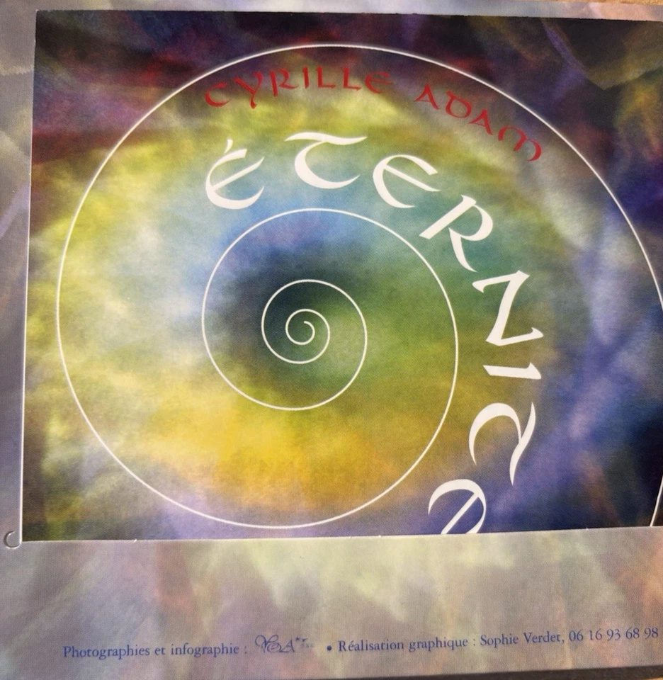 CYRILLE ADAM * ETERNITE * RARE FRENCH CD ALBUM (2003) VERY GOOD CONDITION - Image 3 of 4