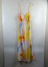 Diane Von Furstenburg DVF x Target Satin Sunset Slip Dress Womens Small EUC